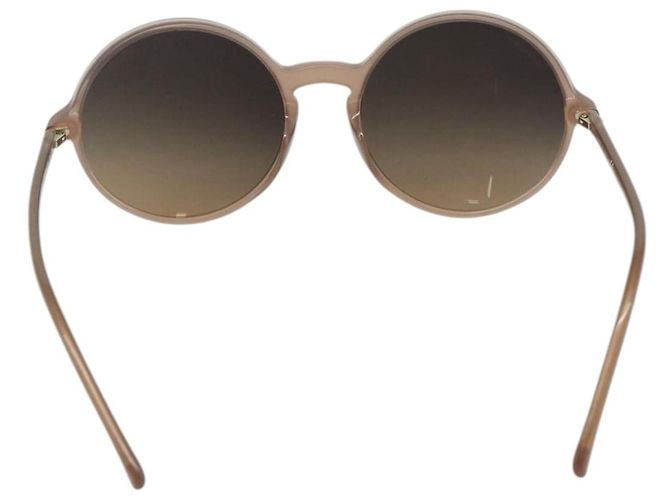 Gafas de sol CHANEL COCO Mark de plástico Beige CC Auth 176077A - vista 2
