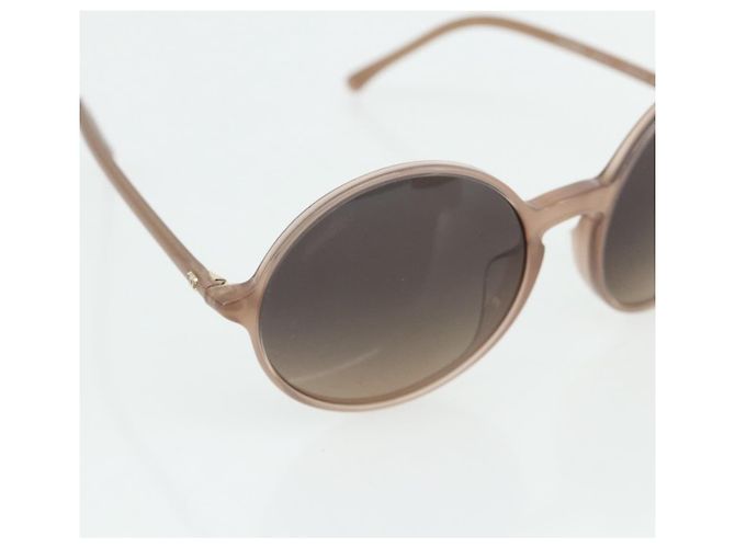 Gafas de sol CHANEL COCO Mark de plástico Beige CC Auth 176077A - vista 7