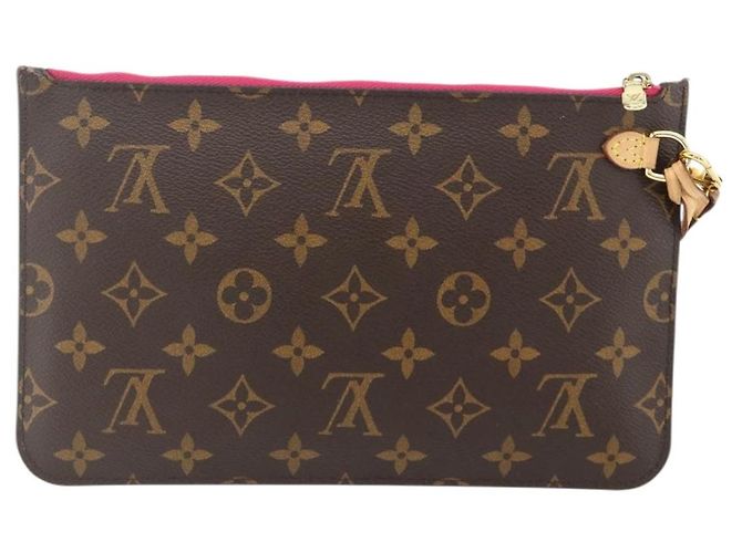 LOUIS VUITTON Monogram Neverfull MM Pouch Accessorio Pouch LV Auth 176549 Monogramma - vista 2