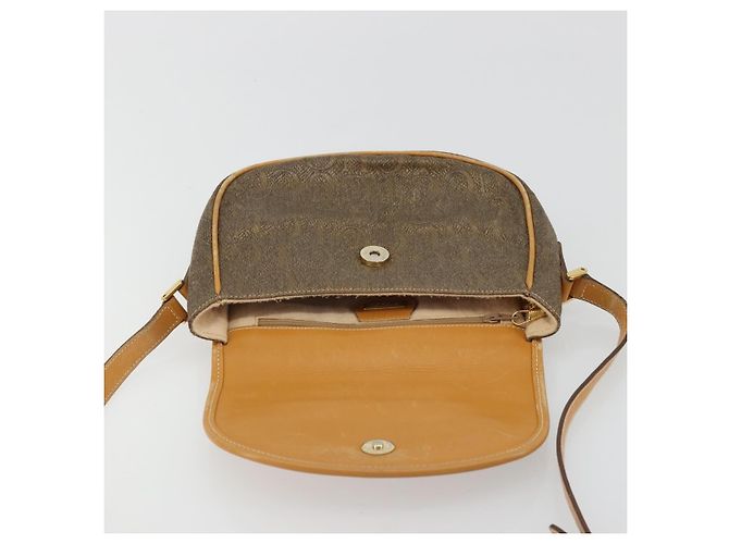 Borsa a Spalla GUCCI in Tela Beige Oro Auth 175367 D'oro - vista 10