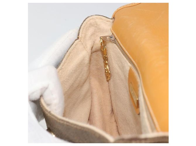 Borsa a Spalla GUCCI in Tela Beige Oro Auth 175367 D'oro - vista 20