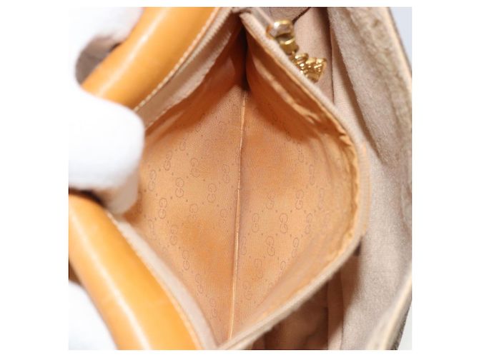 Borsa a Spalla GUCCI in Tela Beige Oro Auth 175367 D'oro - vista 22