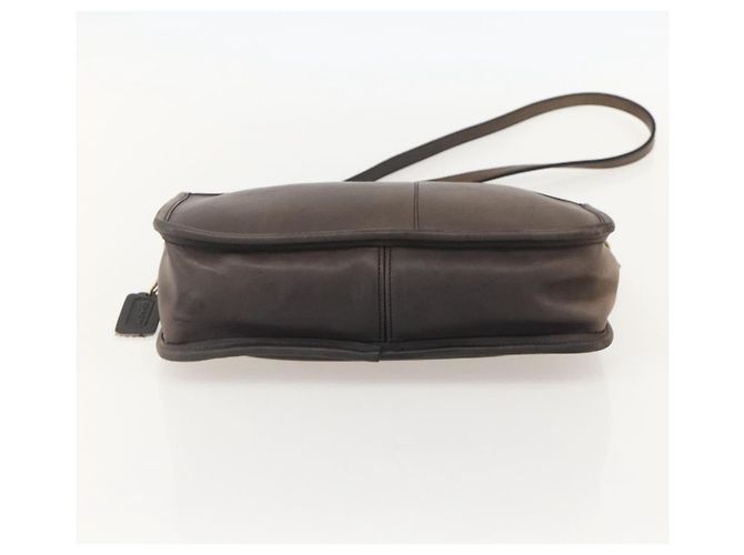 Coach Borsa a Spalla in Pelle Marrone Oro Auth 167197 D'oro - vista 5