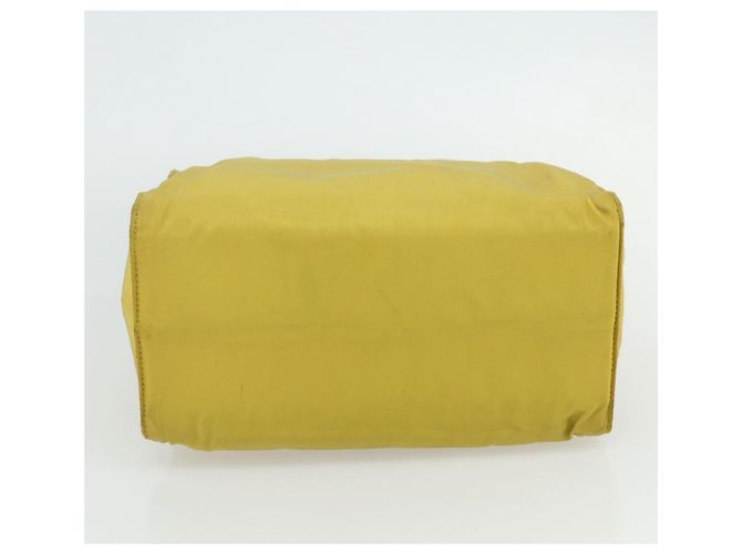 PRADA Borsa a mano in nylon giallo oro Auth 175197 D'oro - vista 5