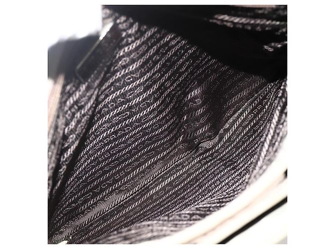 PRADA Tote Bag aus Nylon Khaki Silber authentisch 175274 - Ansicht 20
