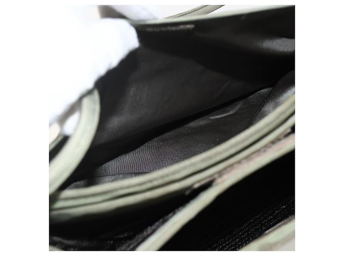 PRADA Tote Bag aus Nylon Khaki Silber authentisch 175274 - Ansicht 24