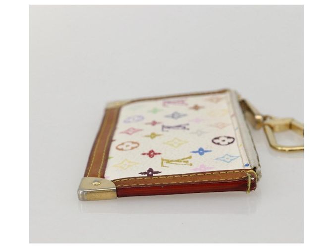 LOUIS VUITTON Monogramm Multicolor Pochette Cles Tasche Weiß M92655 Auth 175987 - Ansicht 3