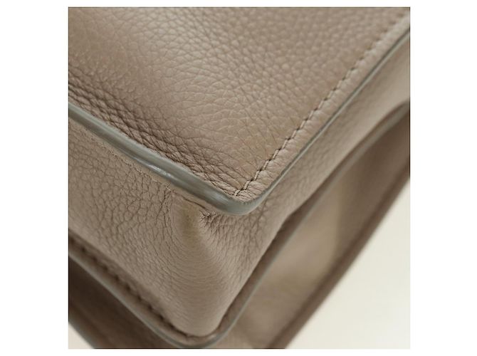 Chloé Borsa a mano Chloe Abbey in pelle 2 in 1 beige oro argento autentica yk20329A - vista 16
