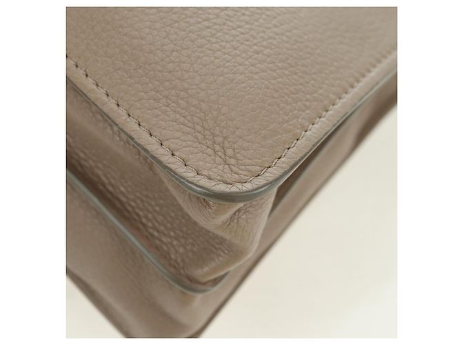 Chloé Borsa a mano Chloe Abbey in pelle 2 in 1 beige oro argento autentica yk20329A - vista 18