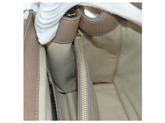 Chloé Borsa a mano Chloe Abbey in pelle 2 in 1 beige oro argento autentica yk20329A - vista 23