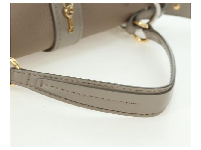 Chloé Borsa a mano Chloe Abbey in pelle 2 in 1 beige oro argento autentica yk20329A - vista 7
