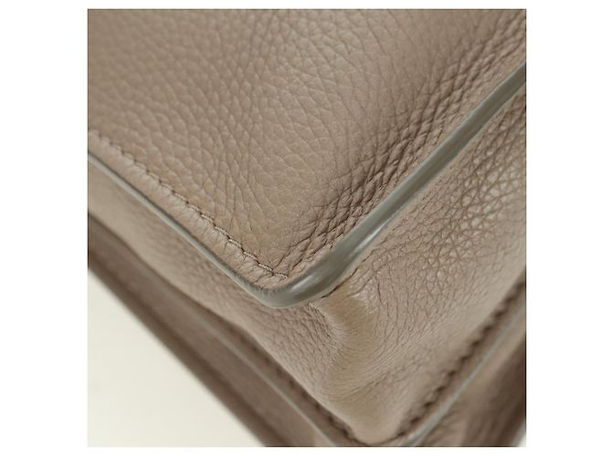 Chloé Borsa a mano Chloe Abbey in pelle 2 in 1 beige oro argento autentica yk20329A - vista 9