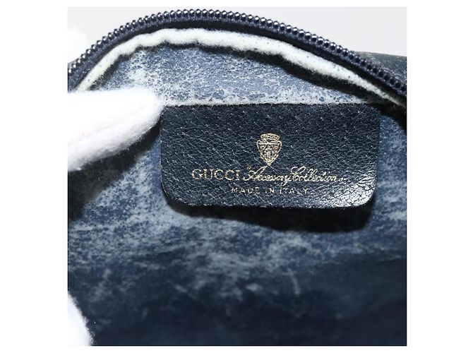 Gucci Bolso GG Supreme Sherry Line PVC Marino Dorado Rojo 65 02 004 Auth 175281 Roja Azul marino - vista 10