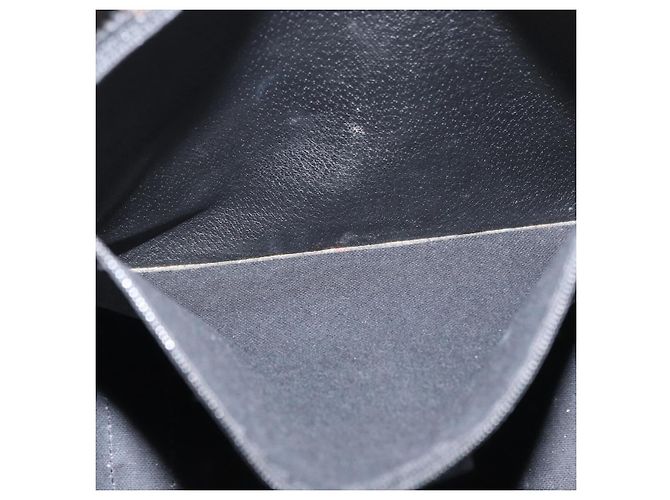 Céline Borsa tote in tela Macadam CELINE in pelle PVC nera e oro Auth ka3968 Nero D'oro - vista 21