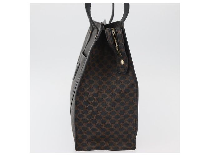 Céline Borsa tote in tela Macadam CELINE in pelle PVC nera e oro Auth ka3968 Nero D'oro - vista 3