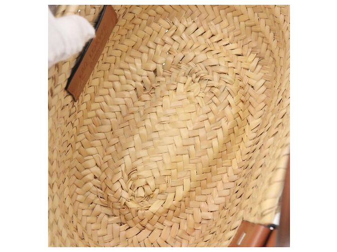 LOEWE - Cesto Ghibli Il Mio Vicino Totoro Borsa Soot Sprites Raffia Auth 158615SM Beige - vista 10