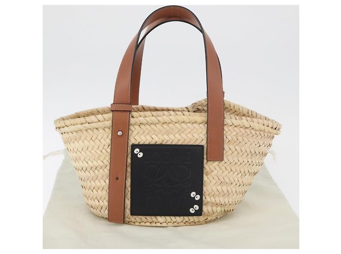 LOEWE - Cesto Ghibli Il Mio Vicino Totoro Borsa Soot Sprites Raffia Auth 158615SM Beige - vista 12