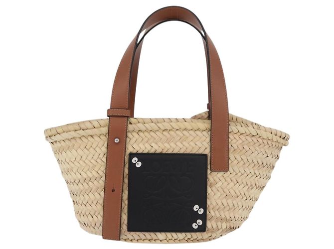 LOEWE - Cesto Ghibli Il Mio Vicino Totoro Borsa Soot Sprites Raffia Auth 158615SM Beige - vista 13