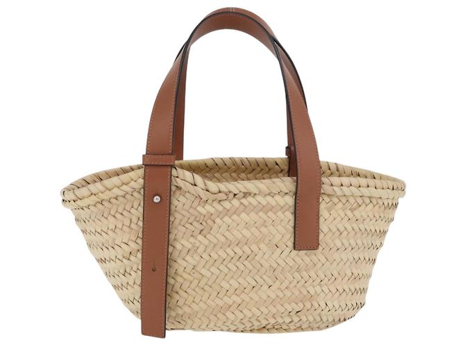 LOEWE - Cesto Ghibli Il Mio Vicino Totoro Borsa Soot Sprites Raffia Auth 158615SM Beige - vista 2