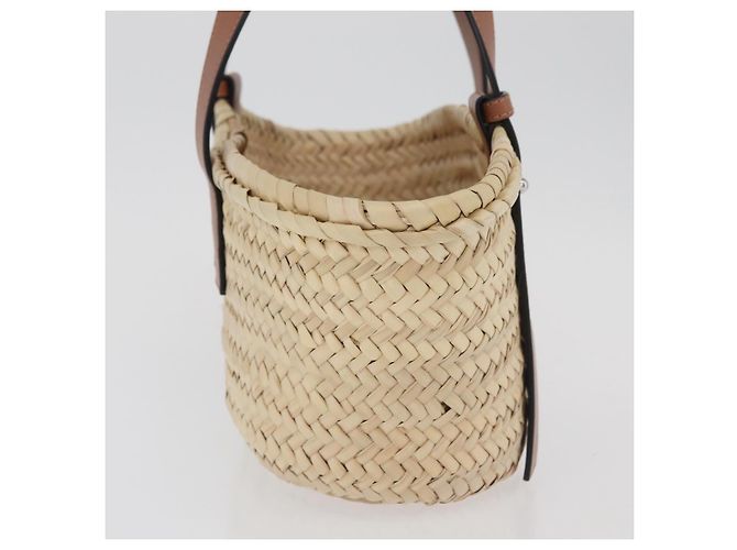 LOEWE - Cesto Ghibli Il Mio Vicino Totoro Borsa Soot Sprites Raffia Auth 158615SM Beige - vista 4