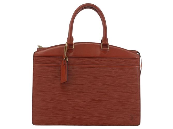 LOUIS VUITTON Borsa a Mano Epi Riviera Marrone M48183 LV Auth 176461 - vista 13