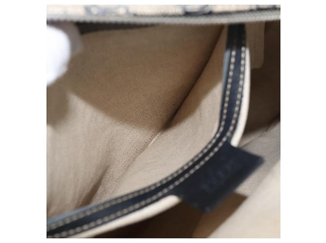 Gucci Borsa a Spalla GG Supreme PVC Blu Navy Argento 201448 Auth ka4041 - vista 24