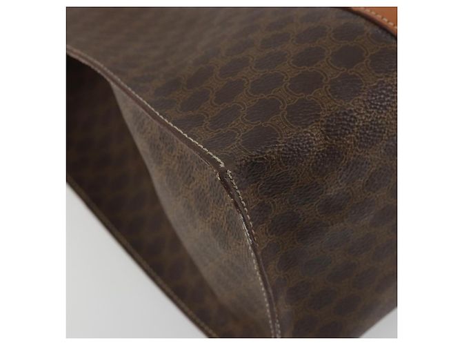Céline Borsa tote in tela Macadam CELINE in pelle PVC marrone oro Auth BA12120 D'oro - vista 14