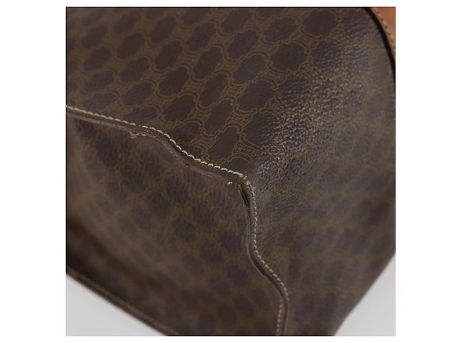 Céline Borsa tote in tela Macadam CELINE in pelle PVC marrone oro Auth BA12120 D'oro - vista 16