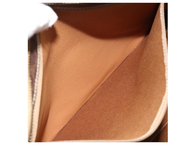 Céline Borsa tote in tela Macadam CELINE in pelle PVC marrone oro Auth BA12120 D'oro - vista 22