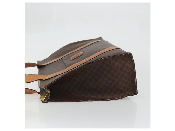 Céline Borsa tote in tela Macadam CELINE in pelle PVC marrone oro Auth BA12120 D'oro - vista 4