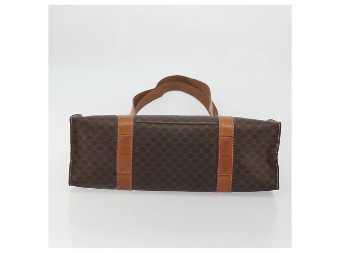 Céline Borsa tote in tela Macadam CELINE in pelle PVC marrone oro Auth BA12120 D'oro - vista 5