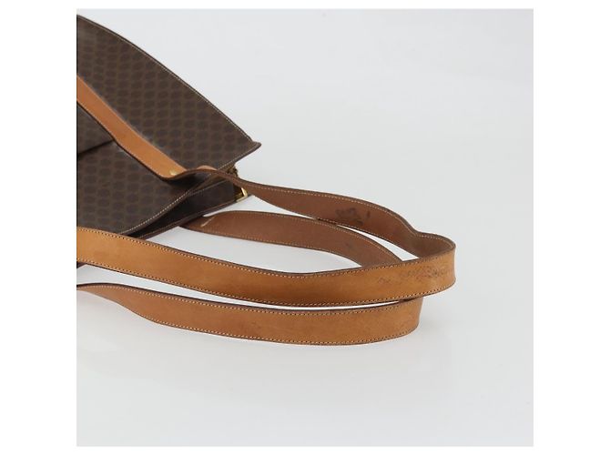 Céline Borsa tote in tela Macadam CELINE in pelle PVC marrone oro Auth BA12120 D'oro - vista 7