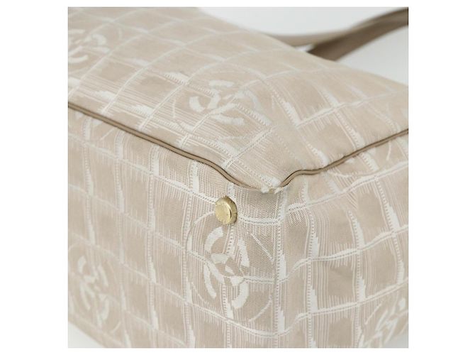 CHANEL Nuova Borsa Tote da Viaggio Nylon Rosa Oro CC Auth BA12073A D'oro - vista 14