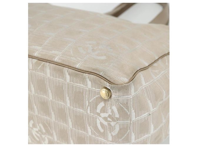 CHANEL Nuova Borsa Tote da Viaggio Nylon Rosa Oro CC Auth BA12073A D'oro - vista 16