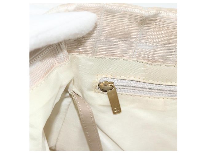 CHANEL Nuova Borsa Tote da Viaggio Nylon Rosa Oro CC Auth BA12073A D'oro - vista 20