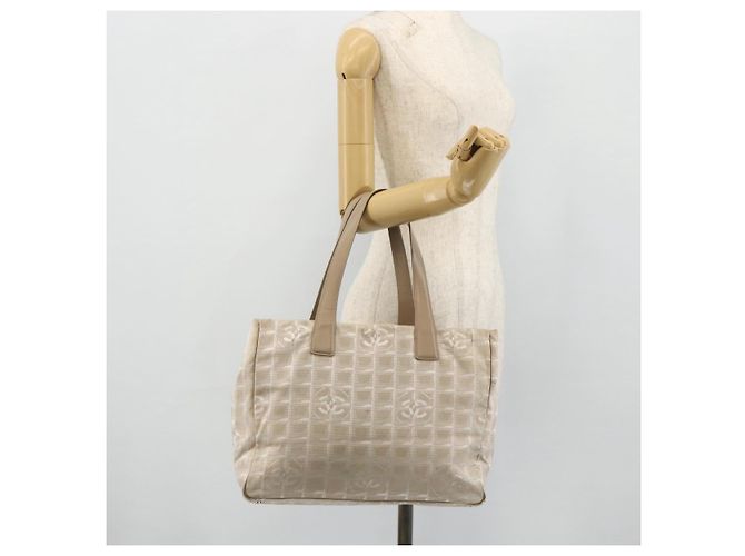 CHANEL Nuova Borsa Tote da Viaggio Nylon Rosa Oro CC Auth BA12073A D'oro - vista 23