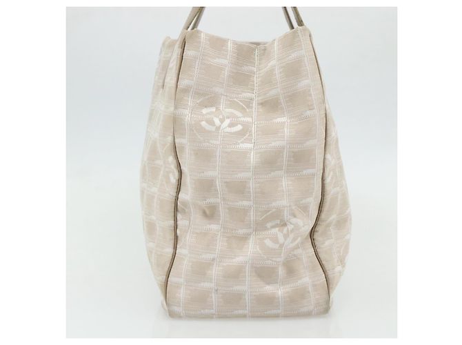 CHANEL Nuova Borsa Tote da Viaggio Nylon Rosa Oro CC Auth BA12073A D'oro - vista 3