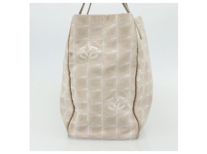 CHANEL Nuova Borsa Tote da Viaggio Nylon Rosa Oro CC Auth BA12073A D'oro - vista 4
