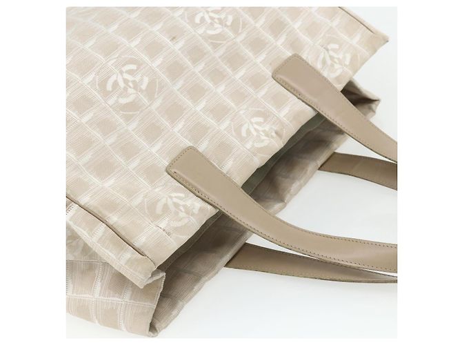 CHANEL Nuova Borsa Tote da Viaggio Nylon Rosa Oro CC Auth BA12073A D'oro - vista 6