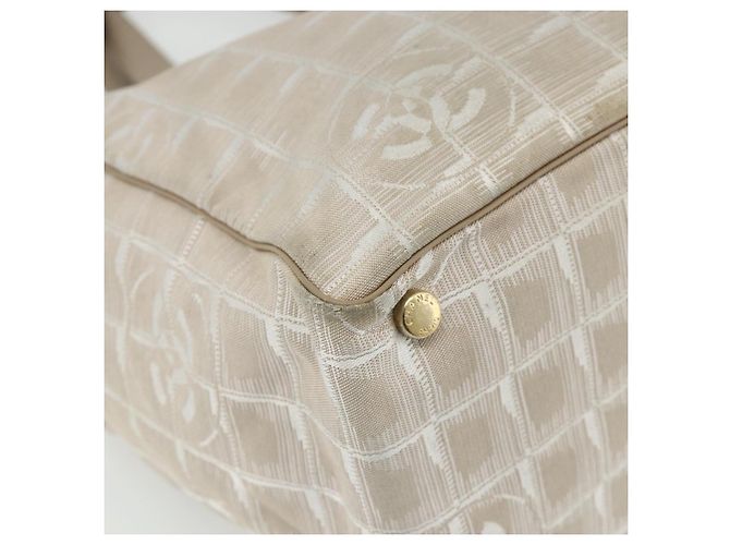 CHANEL Nuova Borsa Tote da Viaggio Nylon Rosa Oro CC Auth BA12073A D'oro - vista 9