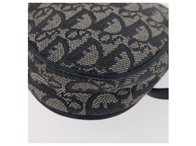 Christian Dior Trotter Canvas Accessory Pouch Navy Silver Auth mr2399A Silvery Navy blue - view 16