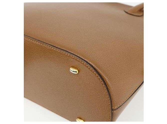 Céline Borsa a mano CELINE in pelle 2 in 1 marrone oro Auth 175201 D'oro - vista 14