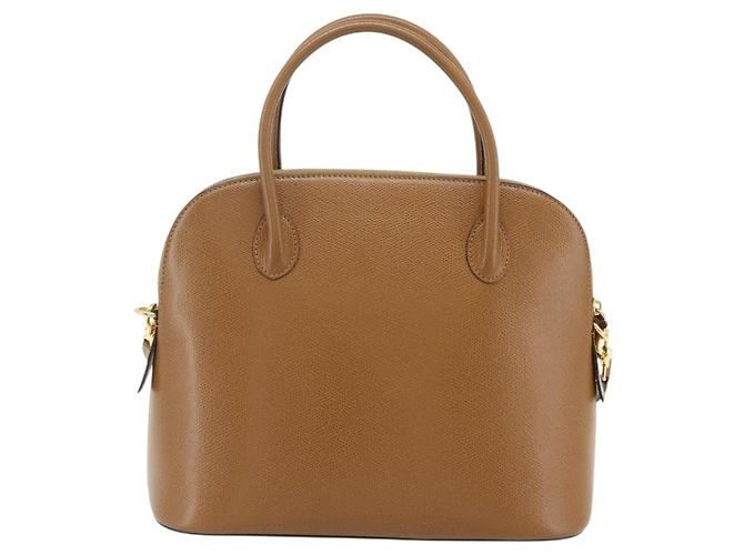 Céline Borsa a mano CELINE in pelle 2 in 1 marrone oro Auth 175201 D'oro - vista 2
