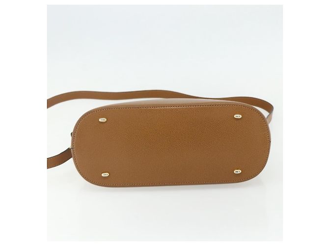 Céline Borsa a mano CELINE in pelle 2 in 1 marrone oro Auth 175201 D'oro - vista 5