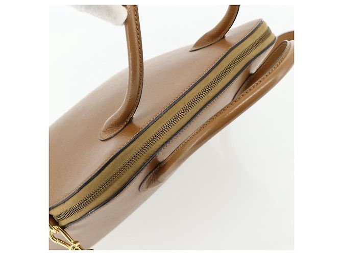 Céline Borsa a mano CELINE in pelle 2 in 1 marrone oro Auth 175201 D'oro - vista 6