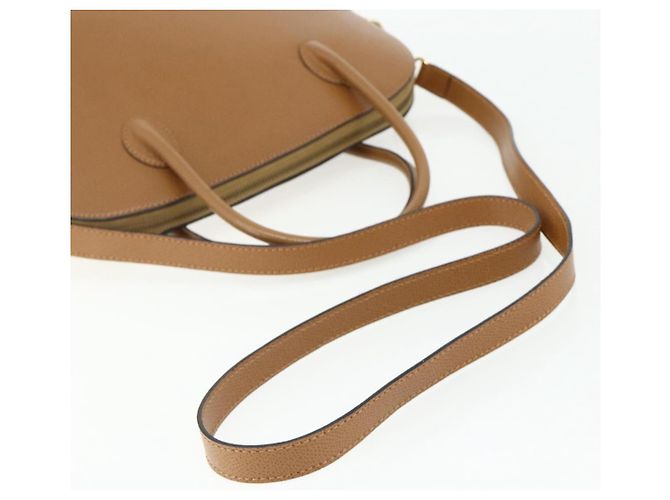 Céline Borsa a mano CELINE in pelle 2 in 1 marrone oro Auth 175201 D'oro - vista 7