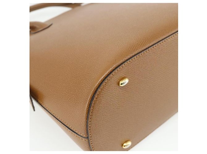 Céline Borsa a mano CELINE in pelle 2 in 1 marrone oro Auth 175201 D'oro - vista 9