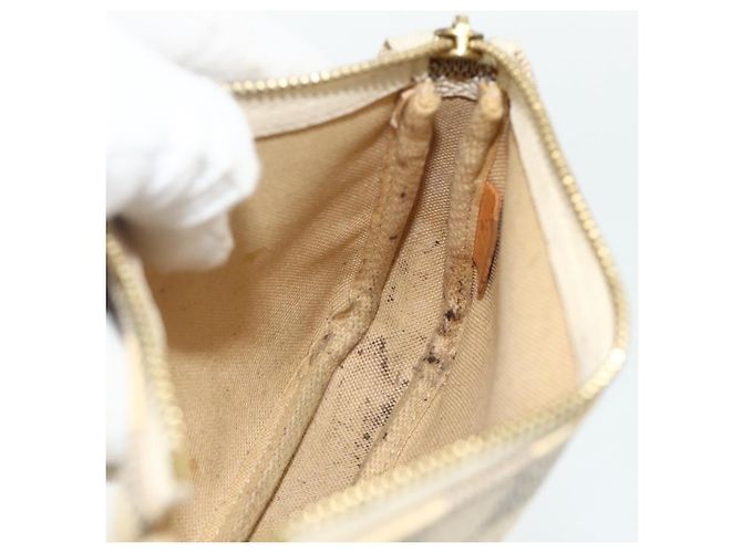 LOUIS VUITTON Mini Pochette Accessoires Damier Azur Pouch N63005 LV Auth 176553 - vista 20