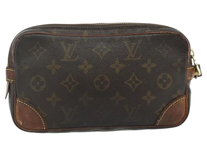 LOUIS VUITTON Clutch Marly Dragonne PM Monogram M51827 LV Auth ti3868 Monogramma - vista 2