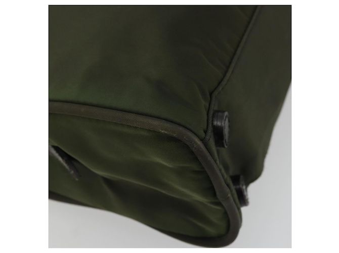 PRADA Tote Bag aus Nylon in Grün Silber authentisch 175696 - Ansicht 16